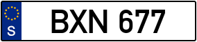 Trailer License Plate
